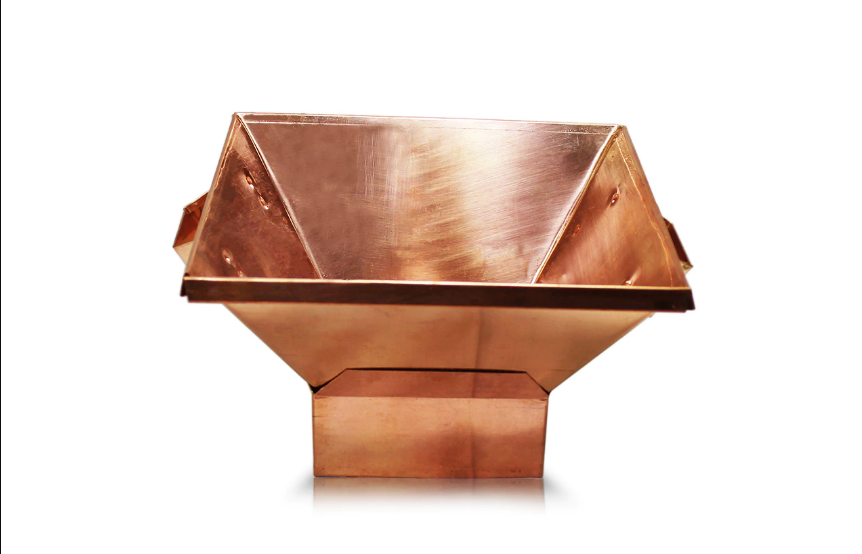 Havan Kundh In Copper With Base Small