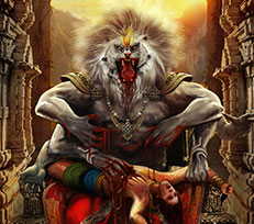 man lion god