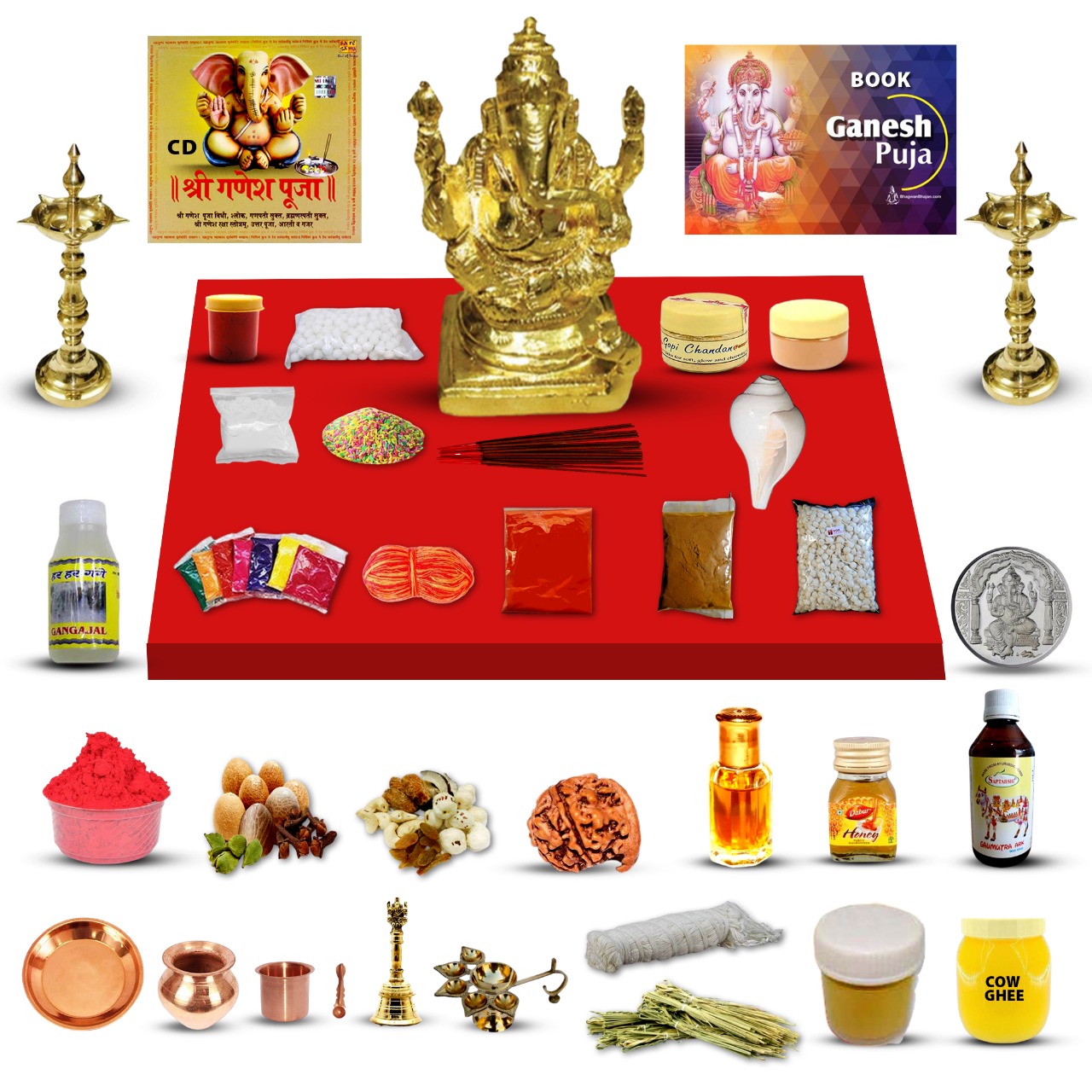 Sampoorna Ganesha Puja Kit - Delivery outside India
