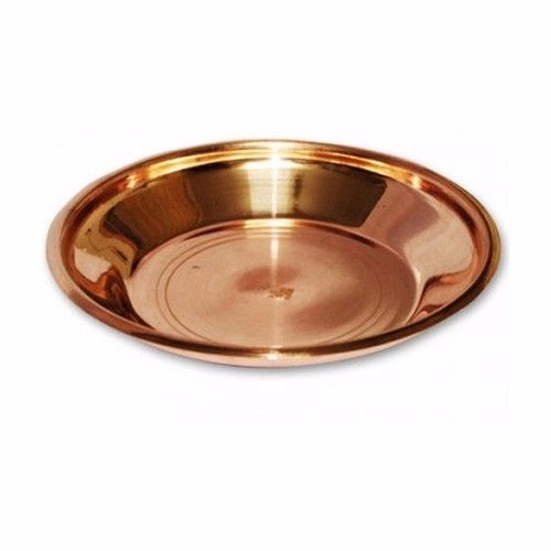 Puja Plate In Copper- Medium