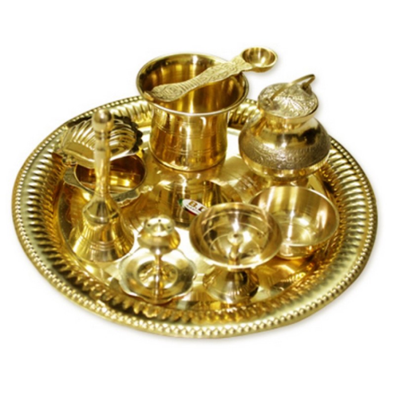 Puja Thali In Brass