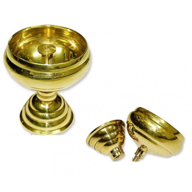 Oil Lamp In Brass-Medium
