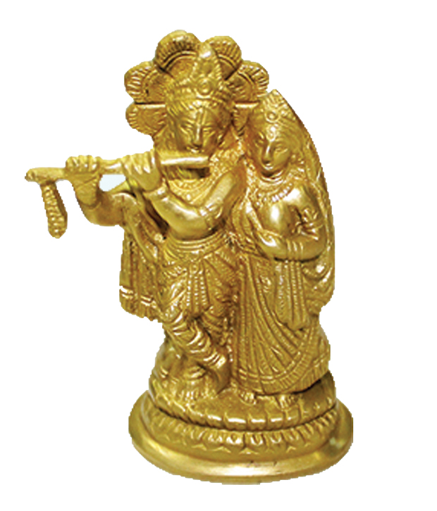 Radhe Krishna Idol In Brass